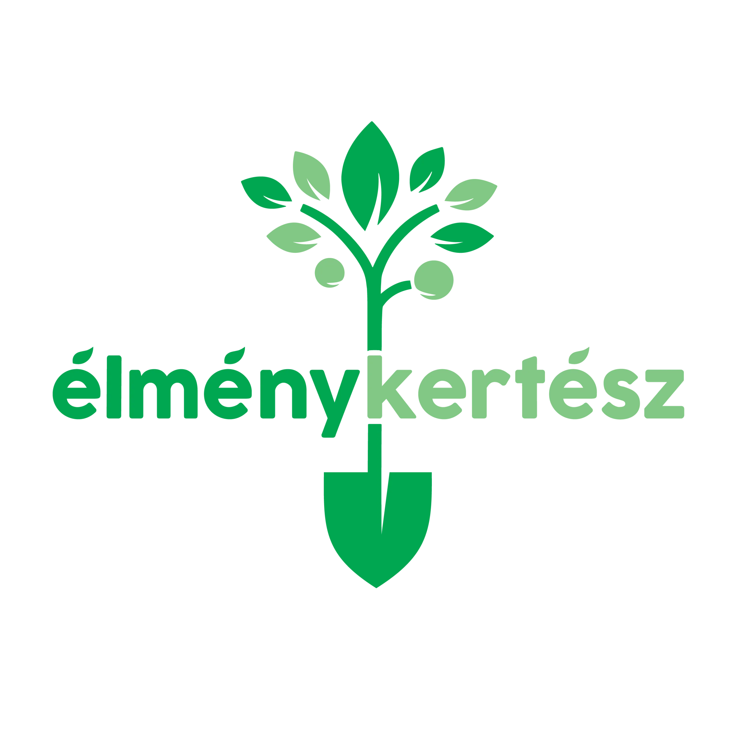 Élménykertész logó – vegyszermentes kertészkedés